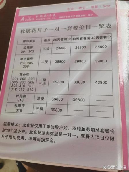 月子中心多少钱一个月_月子中心怎么选-第3张图片-俊逸知识馆