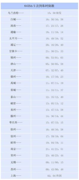 北京到乌兰浩特火车时刻表_票价多少钱-第1张图片-俊逸知识馆