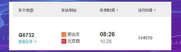 北京到邢台高铁时刻表查询_北京到邢台火车票怎么买-第1张图片-俊逸知识馆
