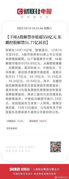 股票解禁是什么意思_解禁后股价会跌吗-第2张图片-俊逸知识馆